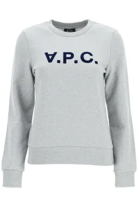 A.p.c. sweatshirt logo COFAX F27644 GRIS CHINE