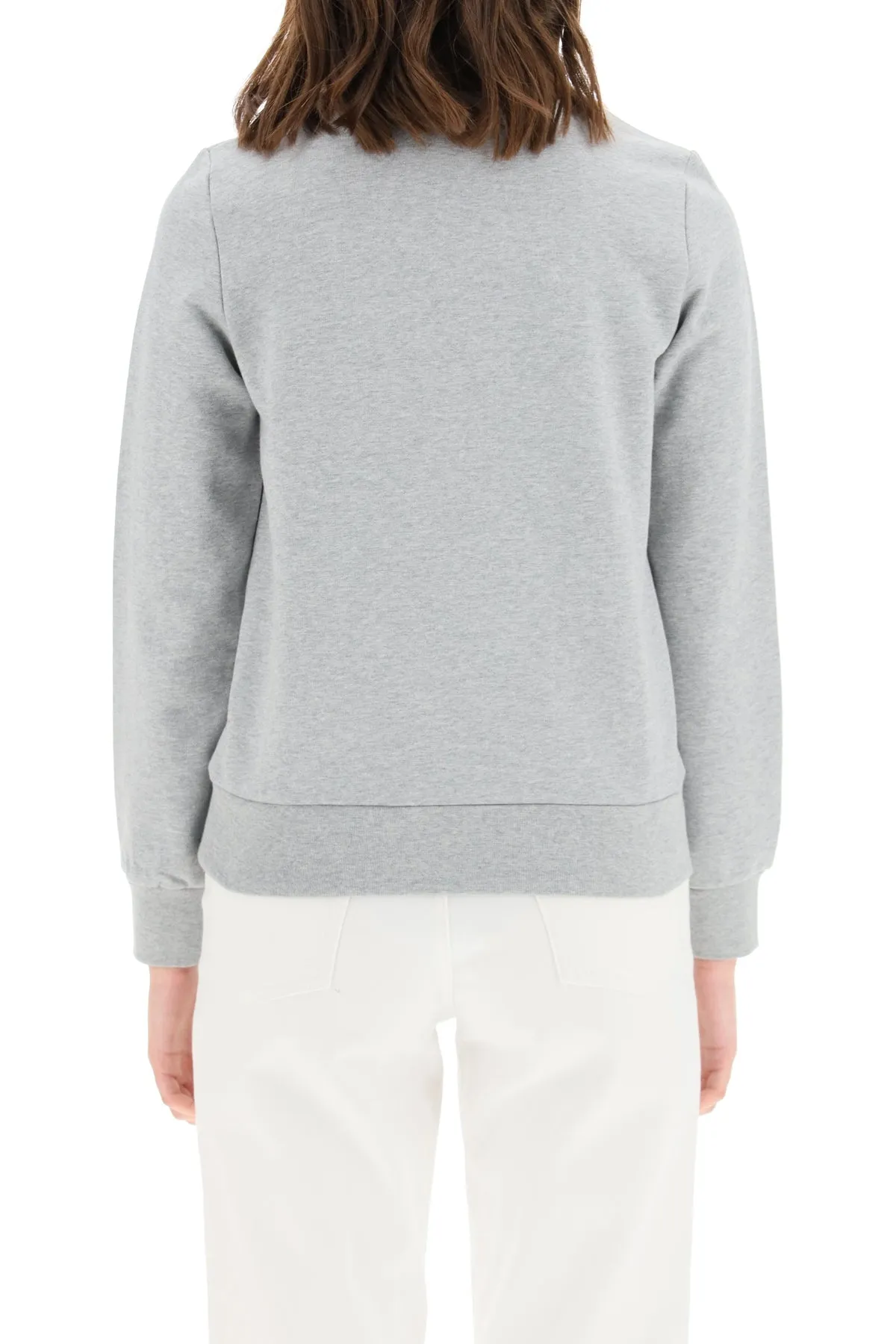 A.p.c. sweatshirt logo COFAX F27644 GRIS CHINE