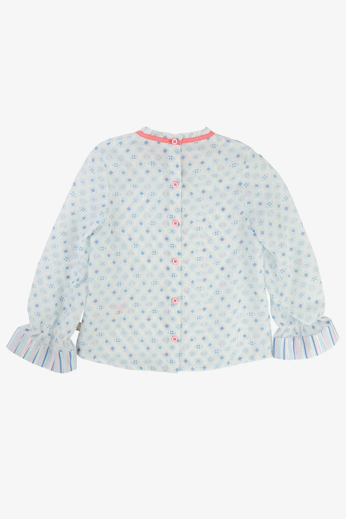 Billieblush High Collar Girls Blouse