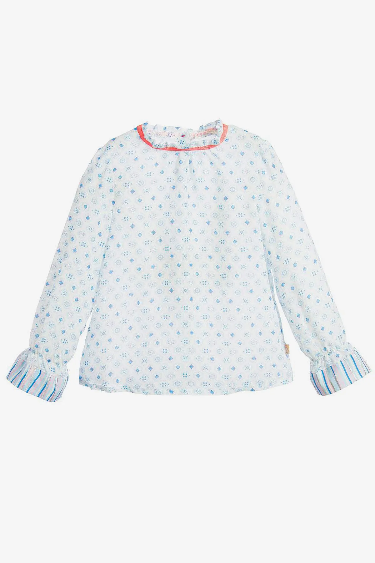 Billieblush High Collar Girls Blouse