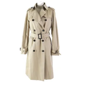 Burberry Cotton Trench Coat Beige 42 Women