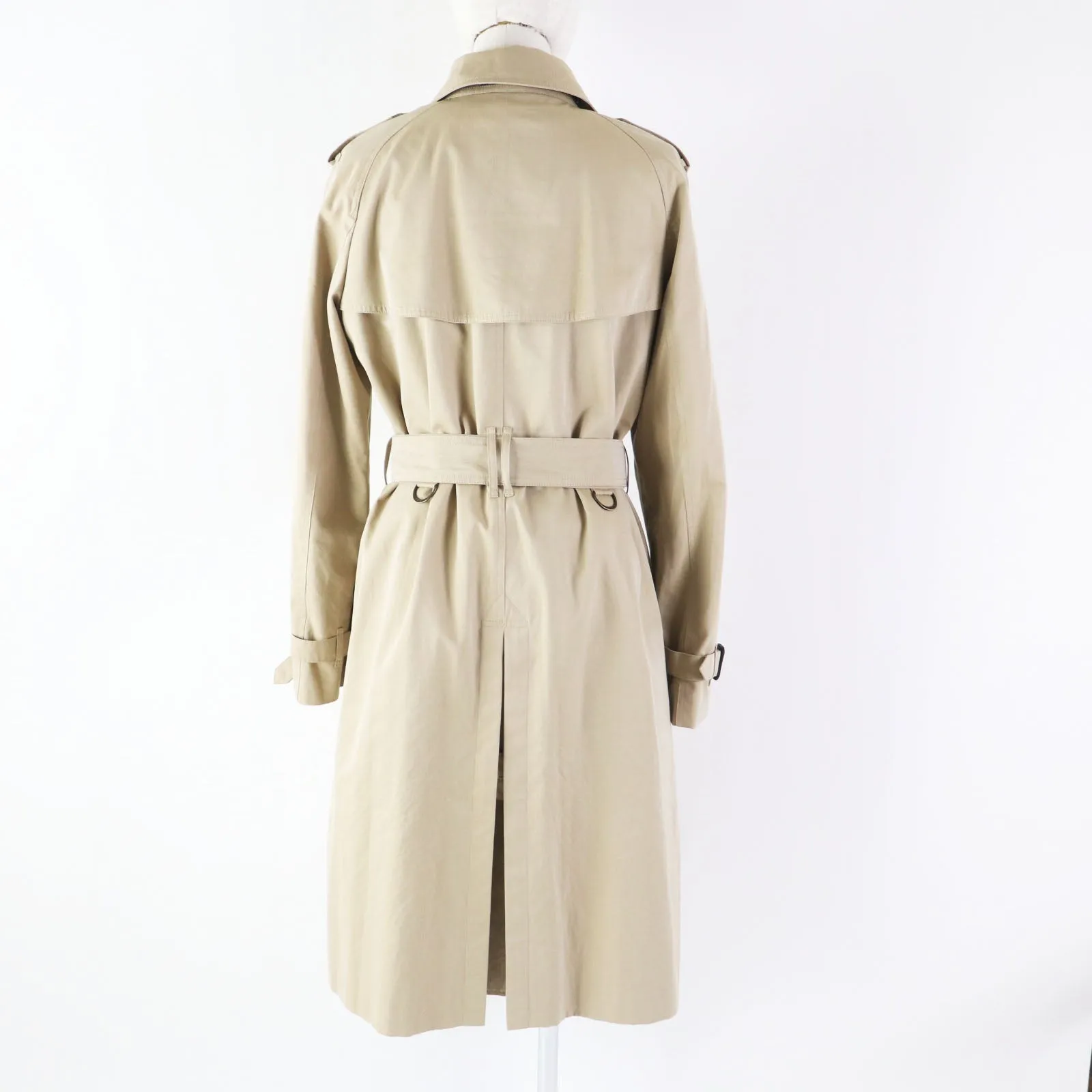 Burberry Cotton Trench Coat Beige 42 Women