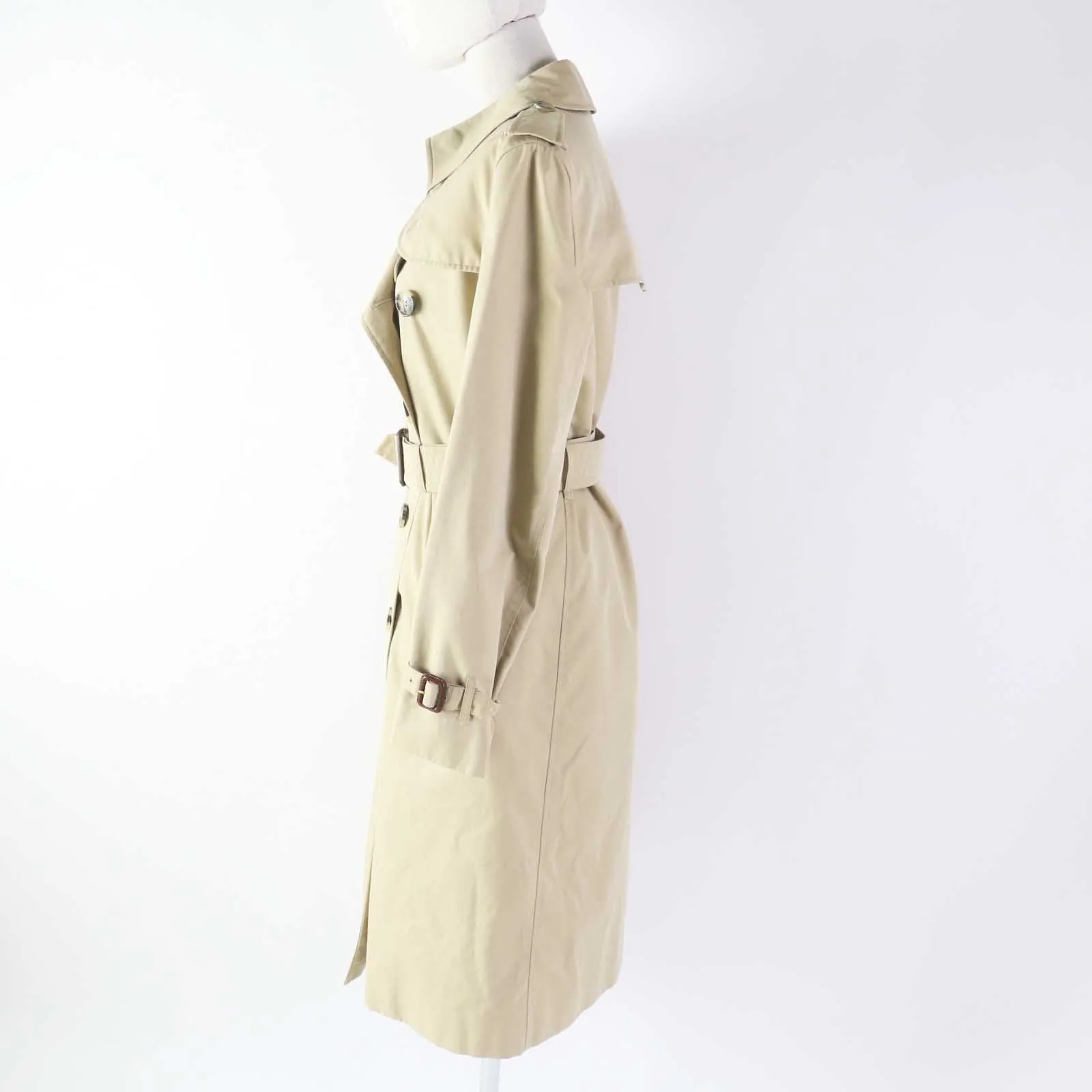 Burberry Kensington Cotton Trench Coat Beige 38