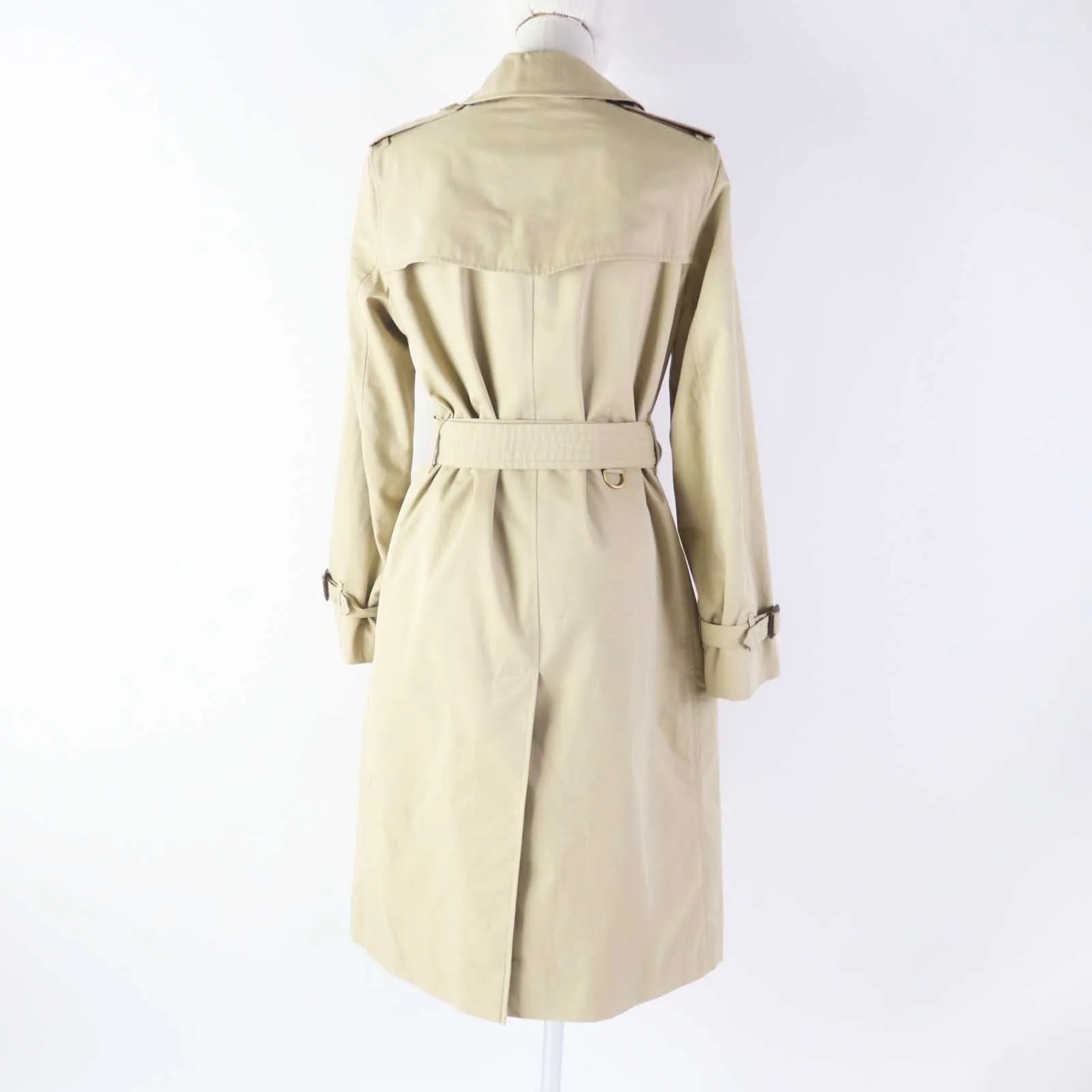 Burberry Kensington Cotton Trench Coat Beige 38