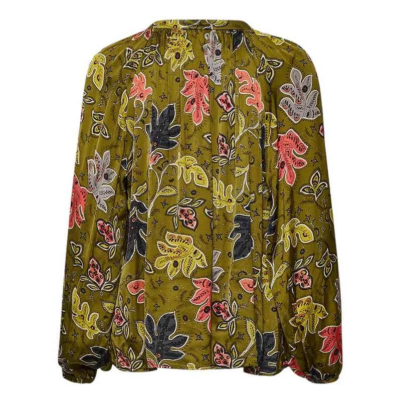 Cesilla Shirt in Nutria Botanical Print