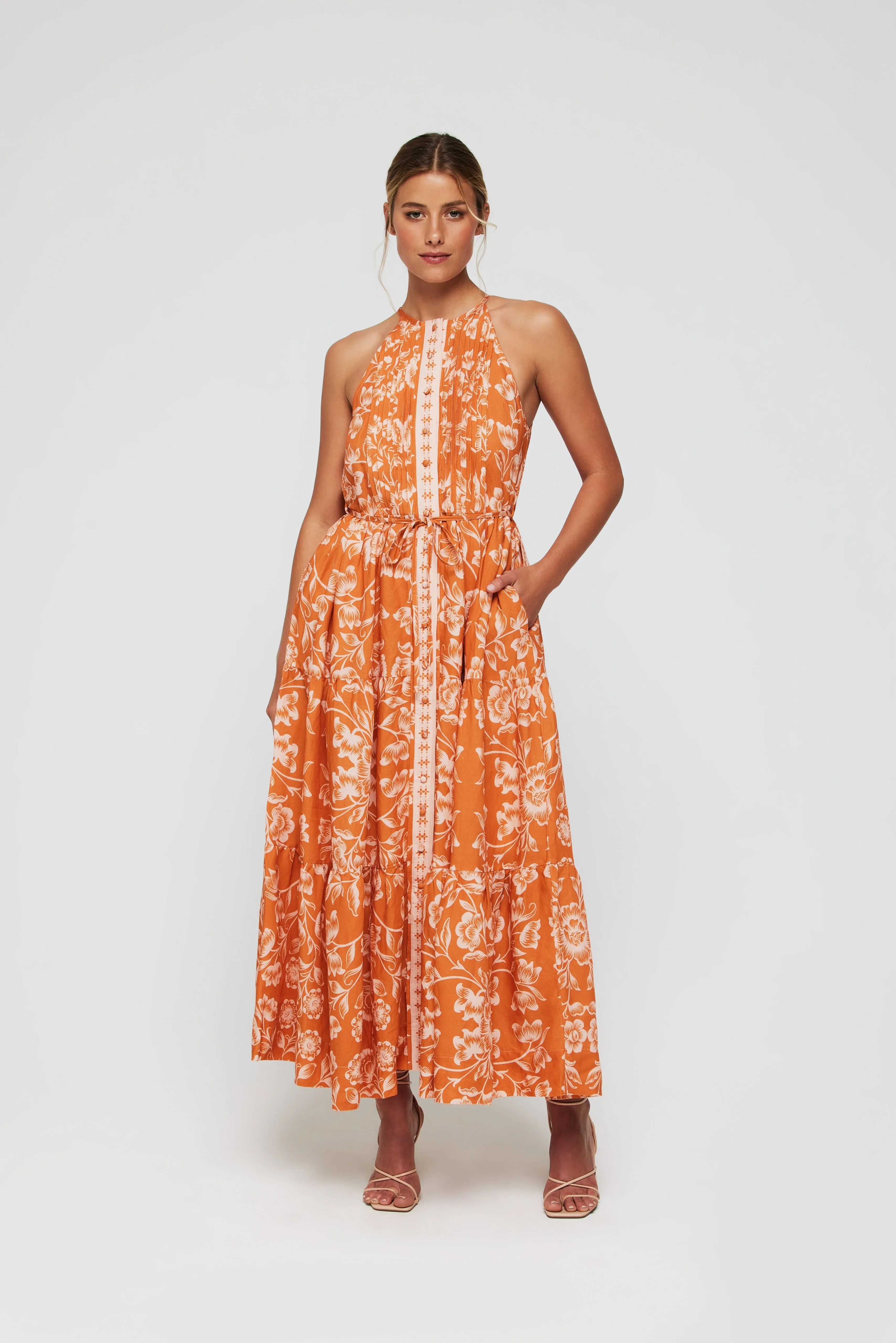 Hilde Maxi Dress - Sicilian Blossoms