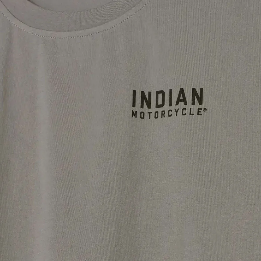 Indian Motorcycle Est. Block Logo Tank T-Shirt Gray