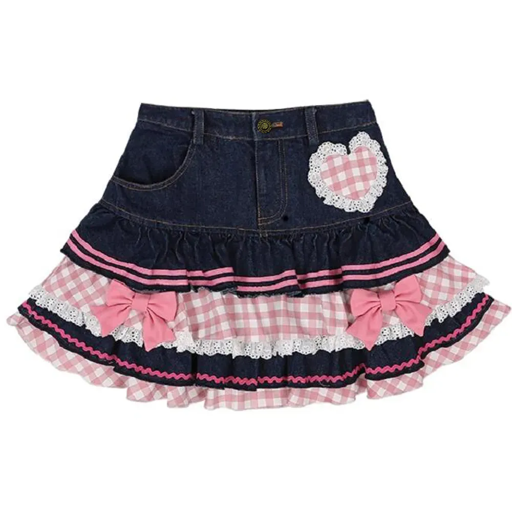 Kawaii Harajuku Denim Mini Skirts