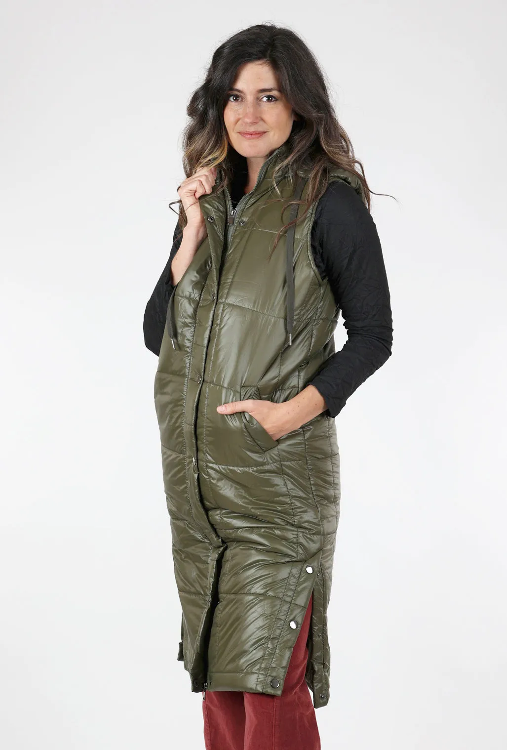 Larisa Puffer Vest, Olive