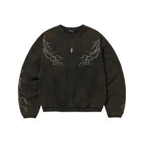 LIGHTNING SWEATSHIRTS / BLACK