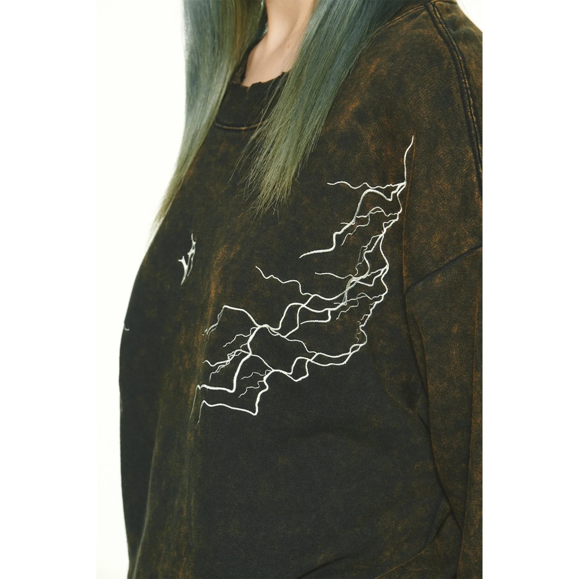 LIGHTNING SWEATSHIRTS / BLACK