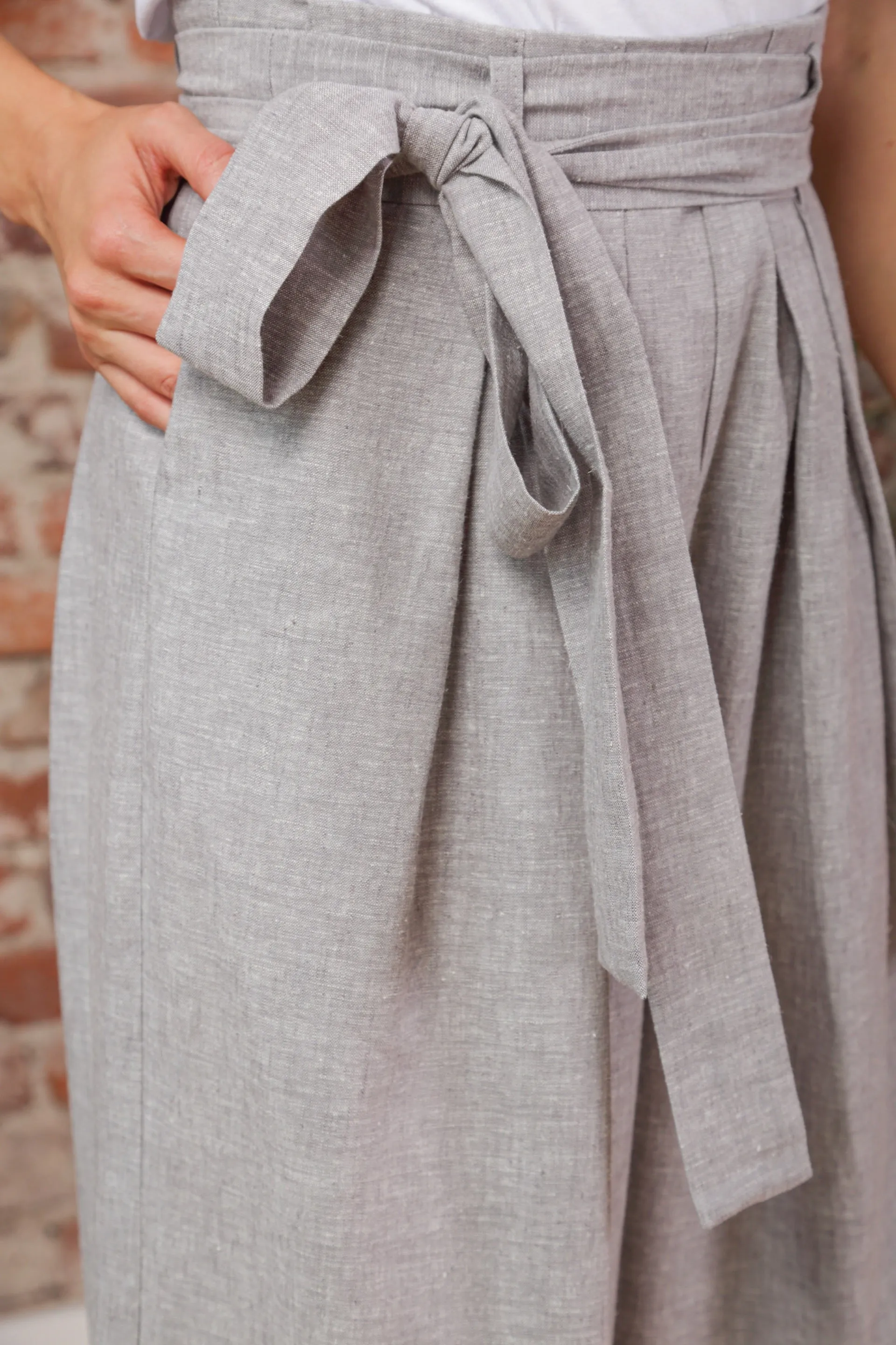 Linen Palazzo Pants