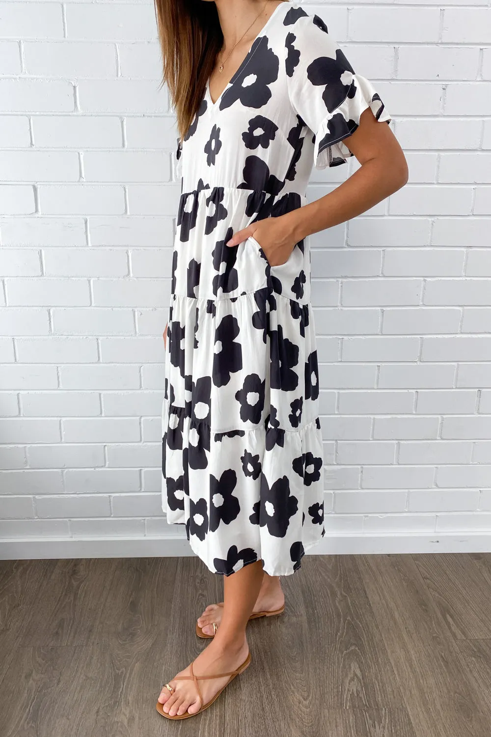 Michelle Midi New Print Dress