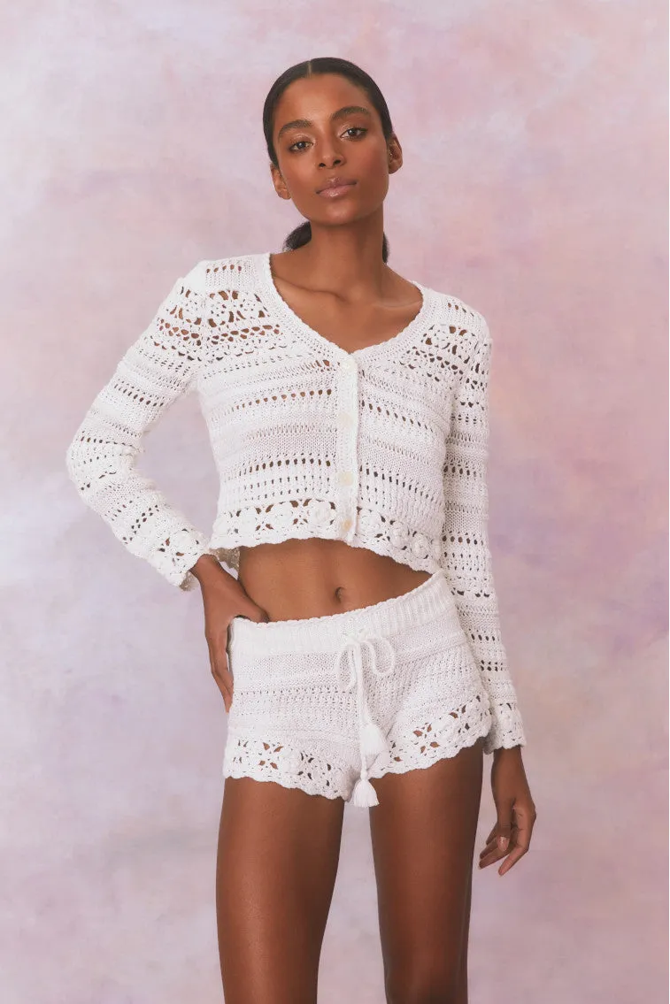 Nevi Cotton Crochet Shorts