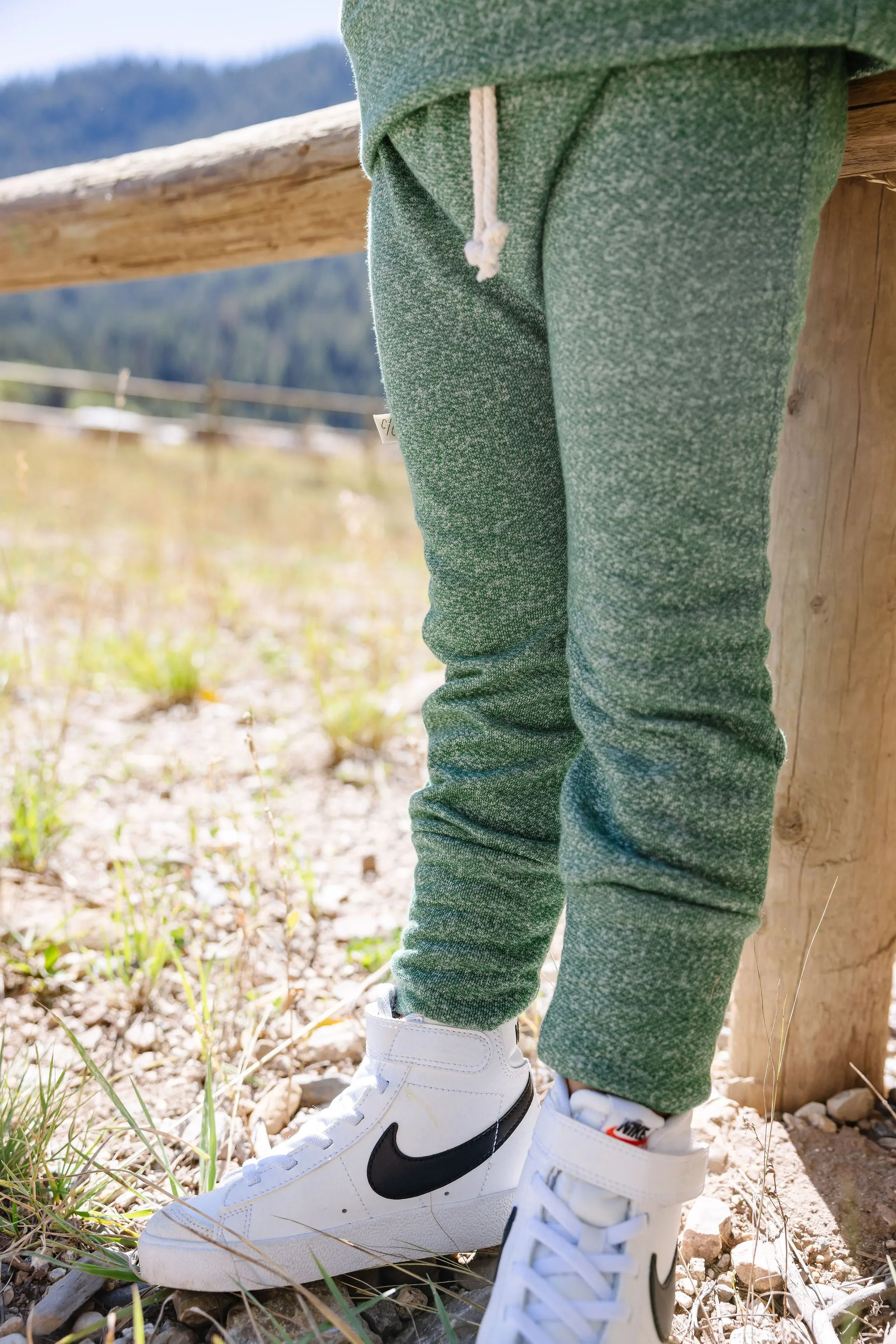 original jogger - green heather