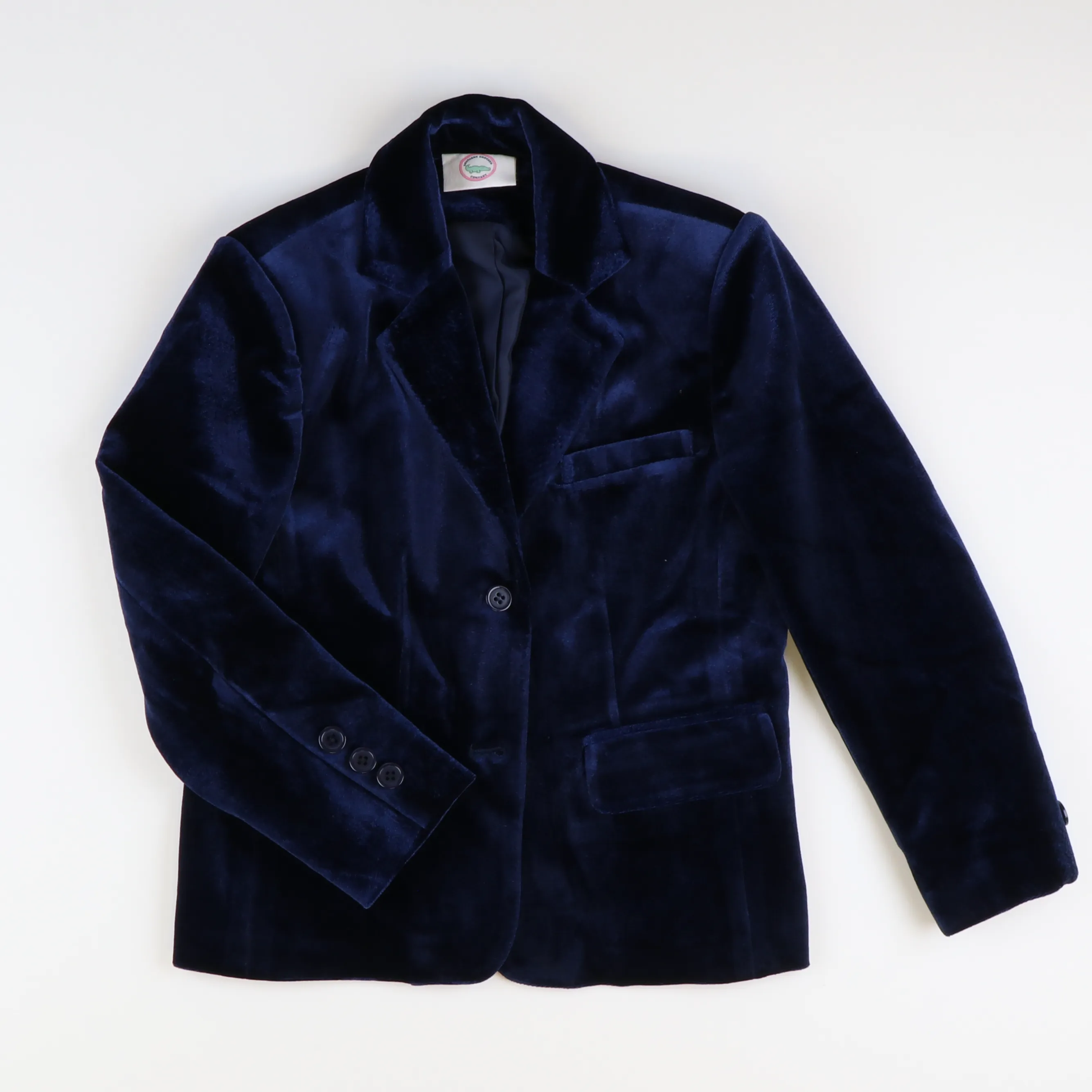 Signature Blazer - Navy Blue Velvet