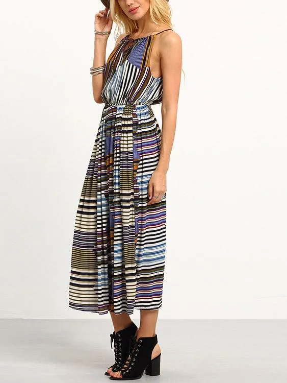 Wholesale Halter Sleeveless Maxi Dress