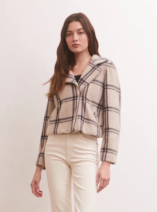 Zsup Plaid Moto Jacket